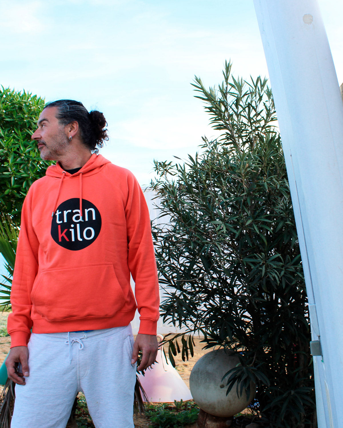 Sudadera Capucha Trankilo Orange