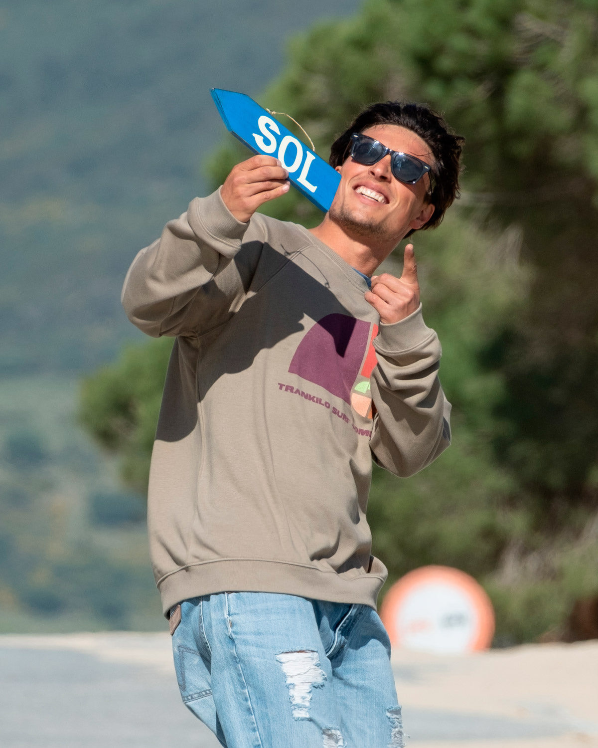 Sudadera Open Wave Kaki