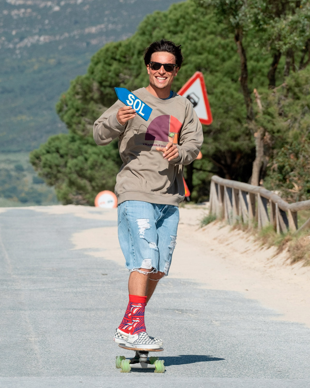 Sudadera Open Wave Kaki