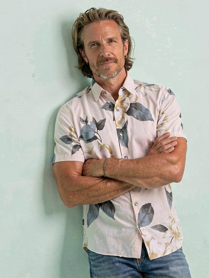 Camisa Cool Almendro TRANKILO | Camisa floral original de rayón