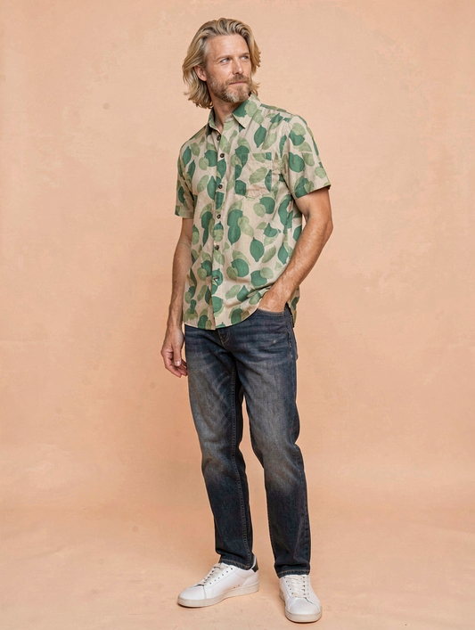 Camisa Cool Luciano TRANKILO | Camisa floral original de rayón
