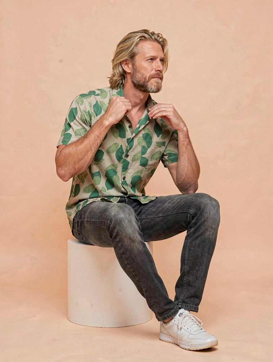 Camisa Cool Luciano TRANKILO | Camisa floral original de rayón