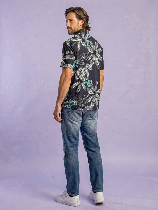 Camisa Cool Pétalos TRANKILO | Camisa floral original de rayón