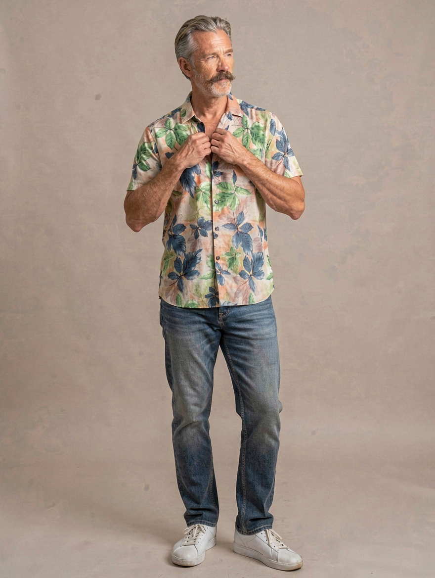 Camisa Cool Romeo TRANKILO | Camisa floral original de rayón