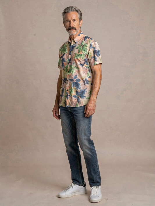 Camisa Cool Romeo TRANKILO | Camisa floral original de rayón