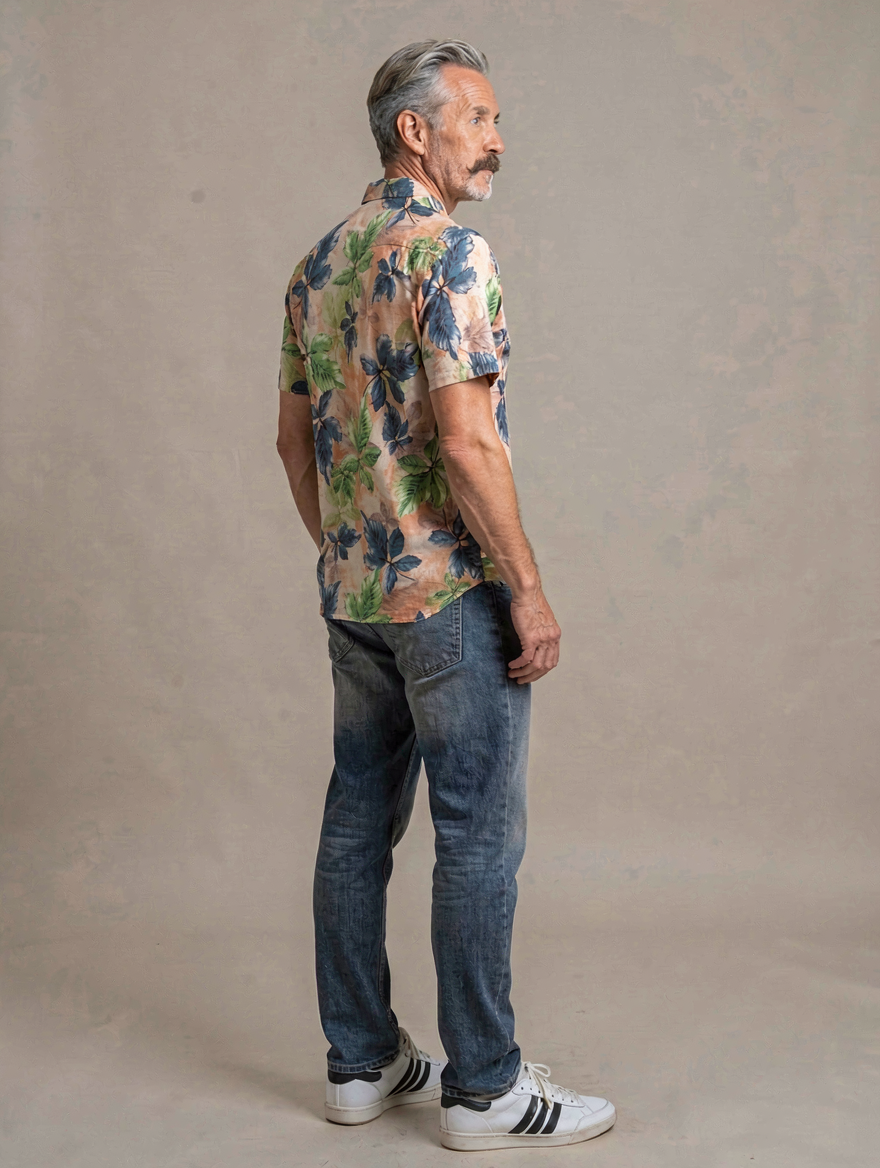 Camisa Cool Romeo TRANKILO | Camisa floral original de rayón