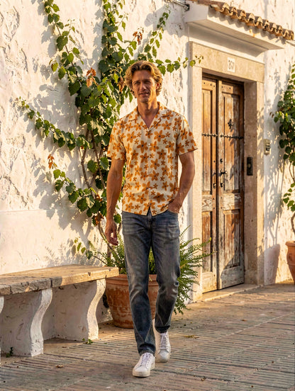 Camisa Funny Flor Balinesa TRANKILO | Camisa hawaiana original estampada