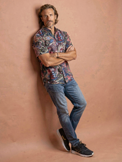 Camisa Retro Arte TRANKILO | Camisa original estampada artística