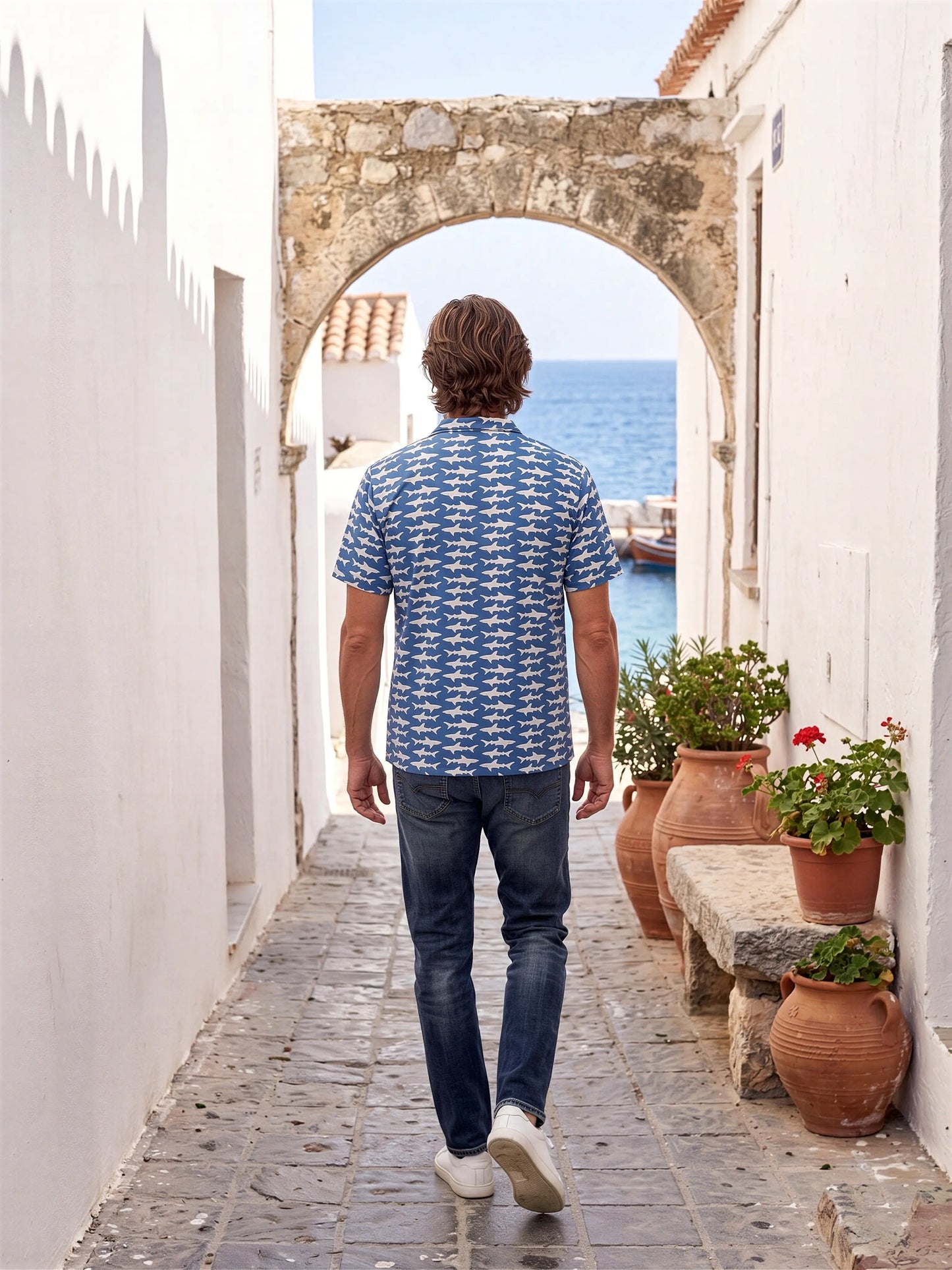 Camisa Funny Tiburón TRANKILO | Camisa original estampada divertida