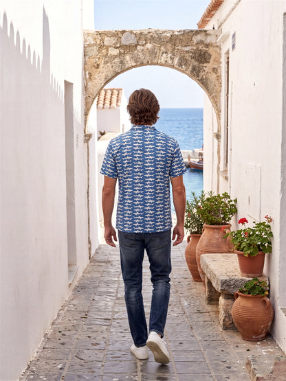 Camisa Funny Tiburón TRANKILO | Camisa original estampada divertida