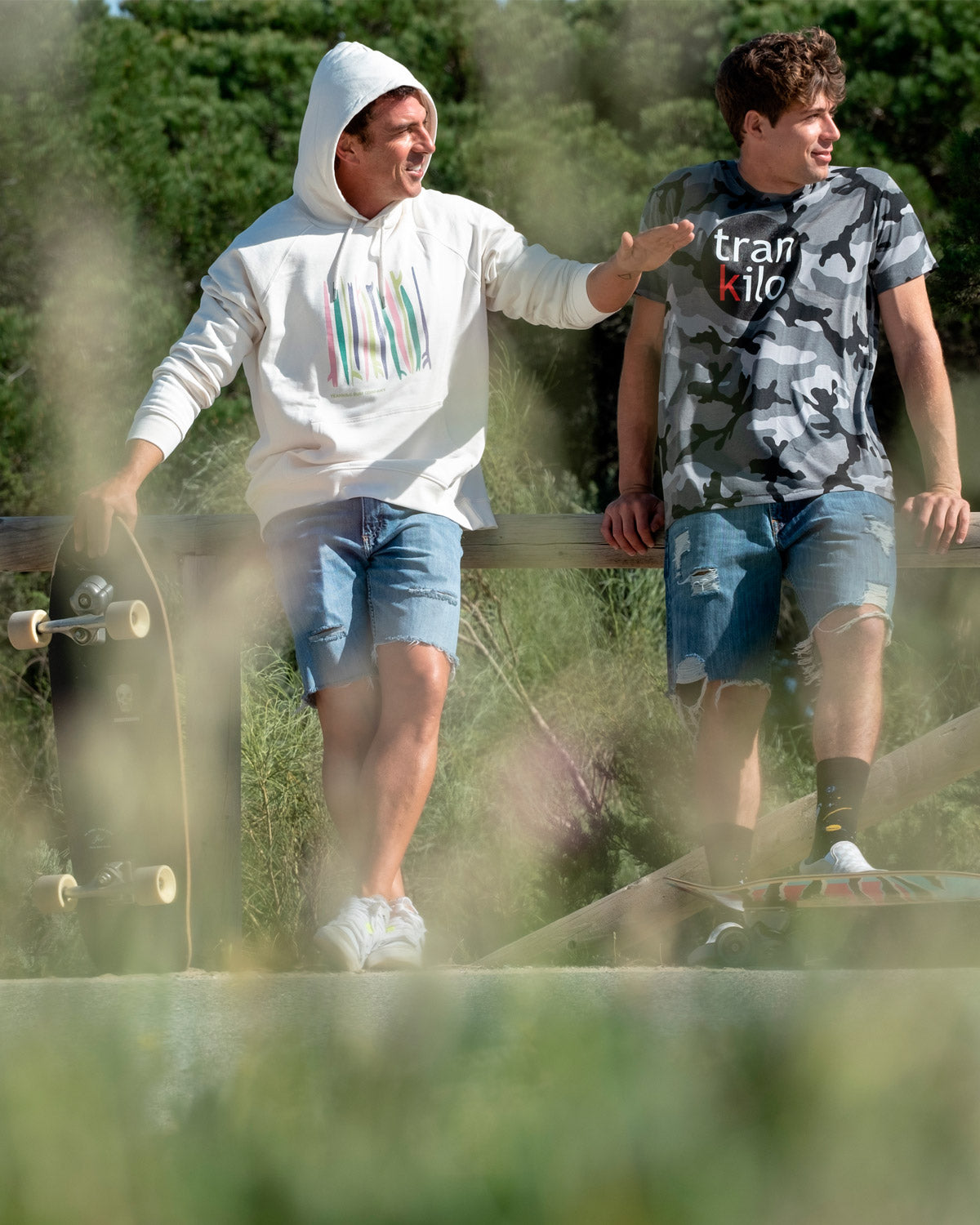 Sudadera Capucha Tablas Blanca