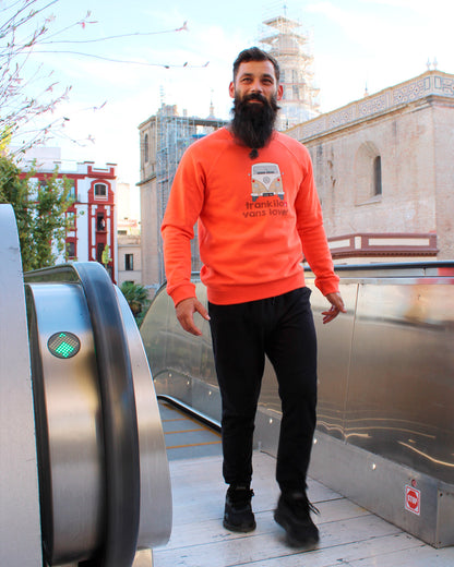 Sudadera Open Furgo 2 Melocotón