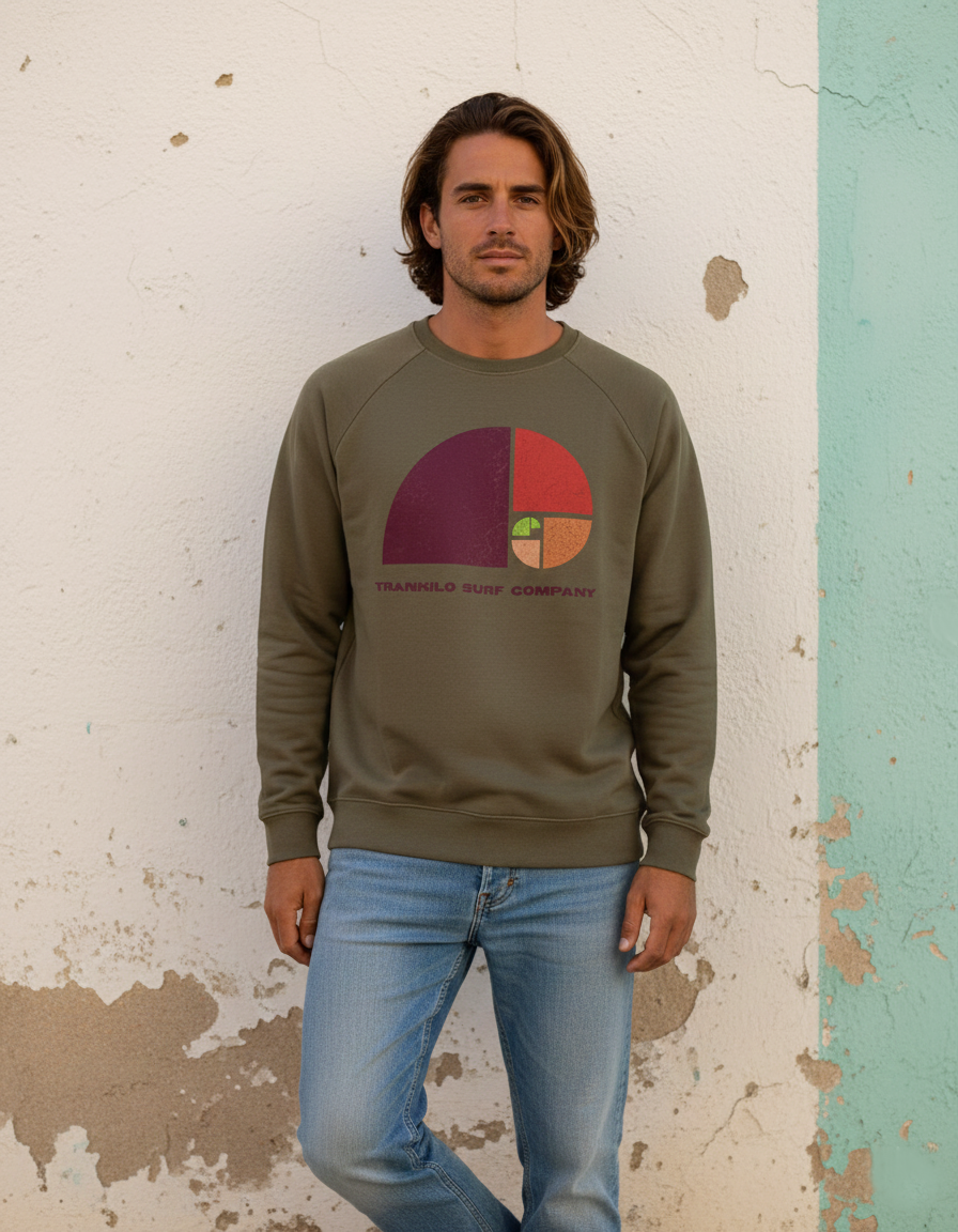 Sudadera Open Wave Kaki