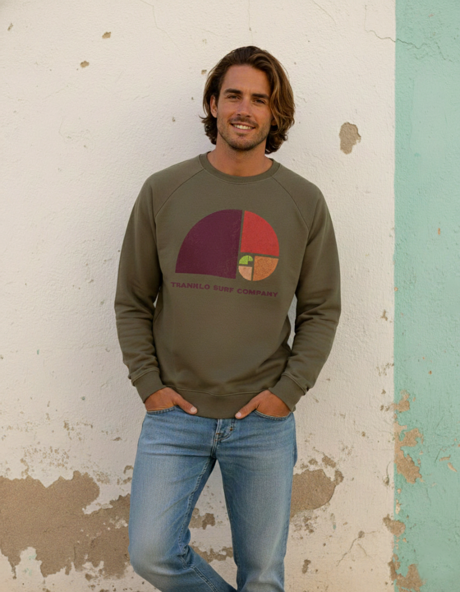 Sudadera Open Wave Kaki