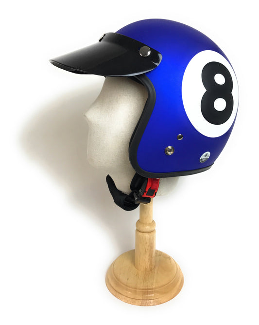 Casco de Moto o Coche retro color 8Royal