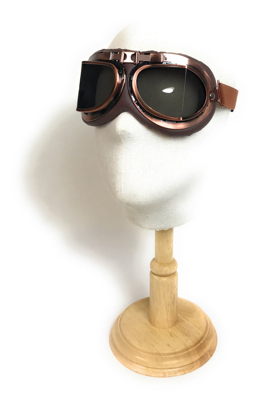 Gafa para casco retro color cobre